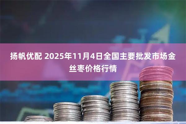 扬帆优配 2025年11月4日全国主要批发市场金丝枣价格行情
