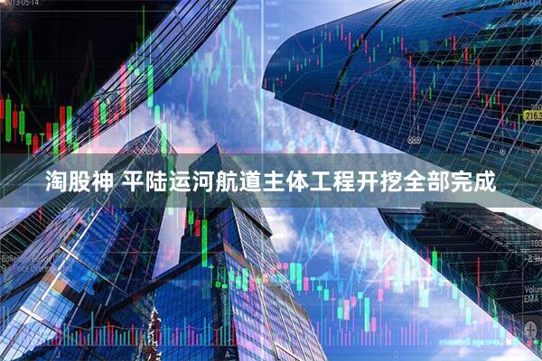 淘股神 平陆运河航道主体工程开挖全部完成